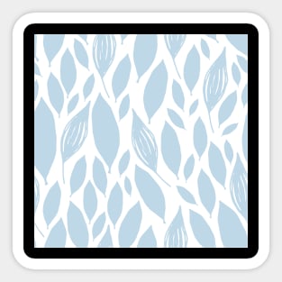 blue leaf texture design Sticker